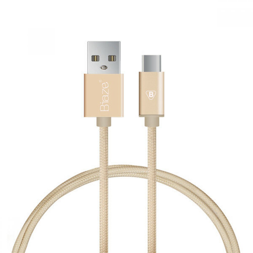 BIAZE 1M USB 3.1 Type C Charging Sync Data Cable for Tablet Cell Phone - Silver BIAZE 1M USB 3.1 Type C Charging Sync Data Cable for Tablet Cell Phone - Silver