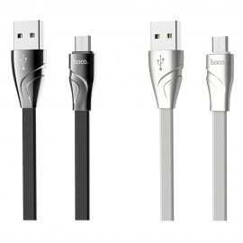 HOCO U57 Twisting Micro USB Charging Data Sync Cable for Tablet Smartphone 1.2M - Black