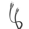 HOCO U57 Twisting Micro USB Charging Data Sync Cable for Tablet Smartphone 1.2M - Black