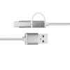 TIANSTON Original 1M Aluminum Nylon Metal Plug Usb Type-C Cable Sync Charge Cable   - Rose Gold