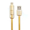 Earldom Micro To TYPE-C Charging Cable 1M for Tablet Cell Phone - Gold