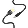 HOCO U55 Micro USB Charging Data Cable for Tablet Smartphone 1.2M - Black