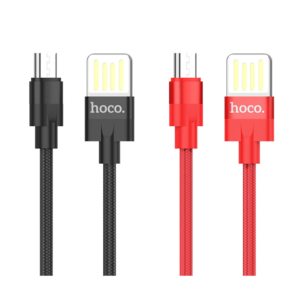 HOCO U55 Micro USB Charging Data Cable for Tablet Smartphone 1.2M - Black HOCO U55 Micro USB Charging Data Cable for Tablet Smartphone 1.2M - Black