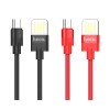 HOCO U55 Micro USB Charging Data Cable for Tablet Smartphone 1.2M - Black