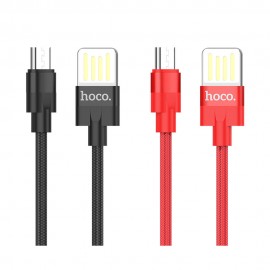 HOCO U55 Micro USB Charging Data Cable for Tablet Smartphone 1.2M - Black