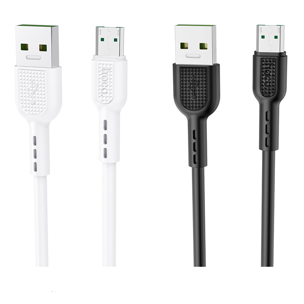 HOCO X33 Micor USB 4A 7pin Charging Data Cable for Tablet Smartphone 1M - Black HOCO X33 Micor USB 4A 7pin Charging Data Cable for Tablet Smartphone 1M - Black