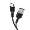 HOCO X33 Micor USB 4A 7pin Charging Data Cable for Tablet Smartphone 1M - Black