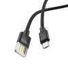 HOCO U55 Micro USB Charging Data Cable for Tablet Smartphone 1.2M - Black