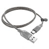 HOCO U73 Transparent Type C Charge Data Cable for Tablet Smartphone - Blue