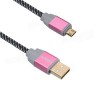  Onten OTN 3288 lightning to USB Nylon braided cable for Android devices  - Rose