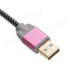  Onten OTN 3288 lightning to USB Nylon braided cable for Android devices  - Rose