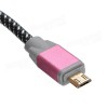  Onten OTN 3288 lightning to USB Nylon braided cable for Android devices  - Rose