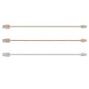 FONENG 1M Alloy Nylon Braid Micro USB Fast Charging Cable Date for Tablet Cell Phone - Silver