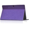 Tri-fold PU Leather Case Stand Cover For Teclast X16HD 3G Tablet - Black