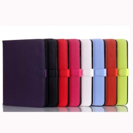 Folding Stand PU Leather Case Cover For Samsung Galaxy Tab4 T530 - Purple