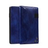 PU Leather Folding Stand Hand Strap Holder Wallet with Cards Slot Tablet Case for Samsung T380 - Brown