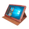   Stand Flip Folio Cover PU Leather Tablet Case Cover for Teclast Tbook 12 Pro - Black