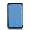 Ultra Thin Tri-fold PU Leather Case Cover For Asus ME181c Tablet - Blue
