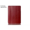 Folding Stand PU Leather Case Cover For Samsung Tab 10.5 T800  - Rose Red