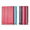Folding Stand PU Leather Case Cover For Samsung Tab 10.5 T800  - Rose Red