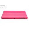 Folding Stand PU Leather Case Cover For Samsung Tab 10.5 T800  - Rose Red