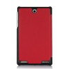 Ultra Thin Tri-fold PU Leather Case For Acer Iconia One7 B1-740 - Black