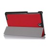 Ultra Thin Tri-fold PU Leather Case For Acer Iconia One7 B1-740 - Black