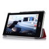 Ultra Thin Tri-fold PU Leather Case For Acer Iconia One7 B1-740 - Black