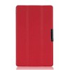 Ultra Thin Tri-fold PU Leather Case For Acer Iconia One7 B1-740 - Black