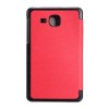Folding Stand Karst PU Leather Case Cover 7 Inch for Samsung T280 - Red