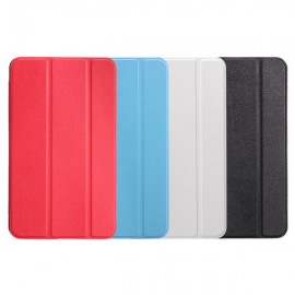 Folding Stand Karst PU Leather Case Cover 7 Inch for Samsung T280 - Red