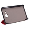 Folding Stand Karst PU Leather Case Cover 7 Inch for Samsung T280 - Red