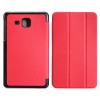 Folding Stand Karst PU Leather Case Cover 7 Inch for Samsung T280 - Red