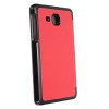 Folding Stand Karst PU Leather Case Cover 7 Inch for Samsung T280 - Red
