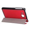 Folding Stand Karst PU Leather Case Cover 7 Inch for Samsung T280 - Red