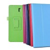 Lichee Pattern Folding Stand PU Leather Case For Samsung Tab 8.4 T700 - Rose Red