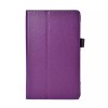 Lichee Pattern Folding Stand PU Leather Case For Samsung Tab 8.4 T700 - Rose Red