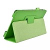 Lichee Pattern Folding Stand PU Leather Case For Samsung Tab 8.4 T700 - Rose Red