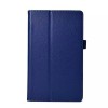 Lichee Pattern Folding Stand PU Leather Case For Samsung Tab 8.4 T700 - Rose Red