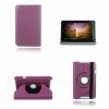 360 Degree Rotating PU Stand Leather Case For Ausu ME173x Tablet - Purple