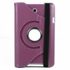 360 Degree Rotating PU Stand Leather Case For Ausu ME173x Tablet - Purple