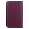360 Degree Rotating PU Stand Leather Case For Ausu ME173x Tablet - Purple