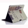 Vintage Design Folding Stand Case Cover For Samsung Galaxy Tab4 T530 - Ferris Wheel