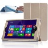 Tri-fold Folio PU Leather Stand Case Cover For  ALLDOCUBE CUBE IWORK 8 Tablet - Rose Red