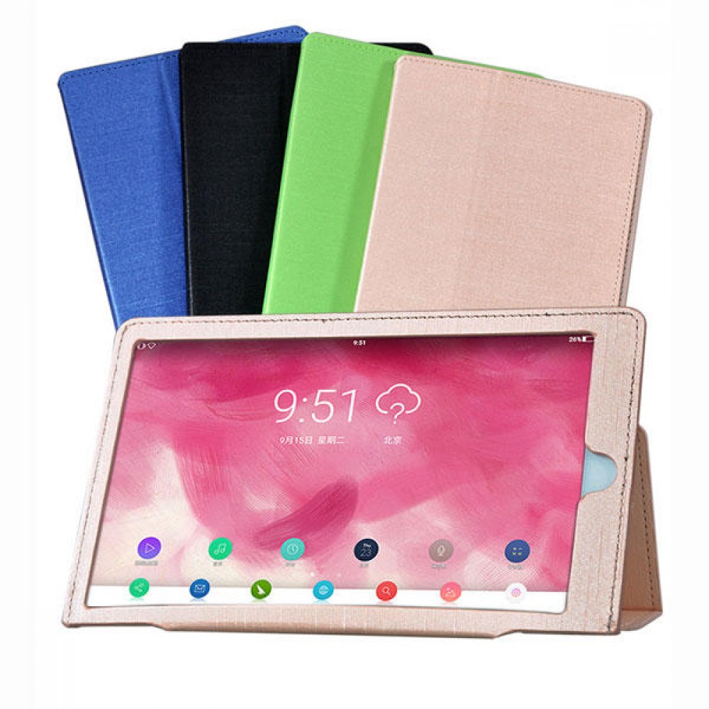 Tri-fold Stand PU Leather Case Cover for Hisense F6281 Magic Mirror Tablet - Gold Tri-fold Stand PU Leather Case Cover for Hisense F6281 Magic Mirror Tablet - Gold