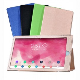 Tri-fold Stand PU Leather Case Cover for Hisense F6281 Magic Mirror Tablet  - Gold