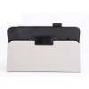 Crazy Horse Grain PU Folding Stand Holder Case For SAMSUNG T110 - Black