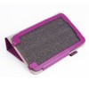 Crazy Horse Grain PU Folding Stand Holder Case For SAMSUNG T110 - Black