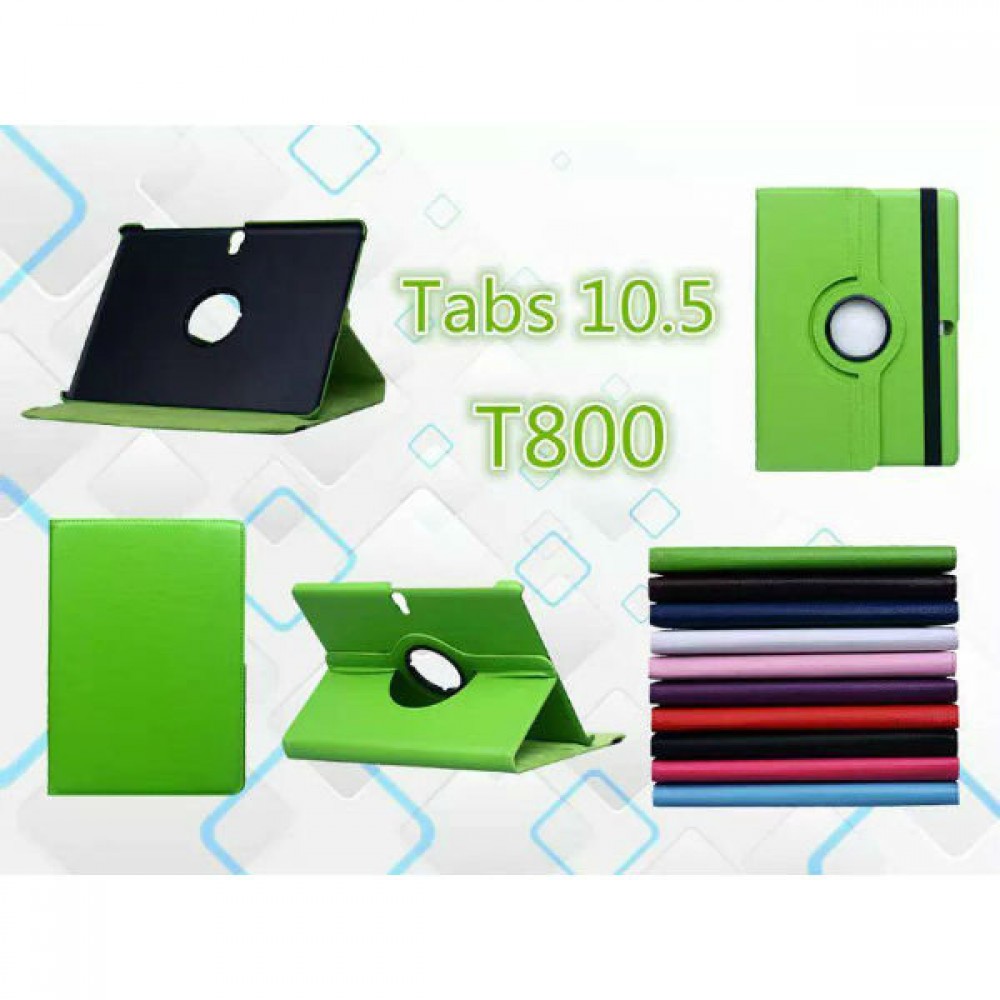 Rotating Stand PU Leather Case Cover For Samsung Tab 10.5 T800 - Pink Rotating Stand PU Leather Case Cover For Samsung Tab 10.5 T800 - Pink