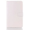 Crazy Horse Design Folding Stand Case For Samsung Galaxy Tab4 T330 - Rose Red